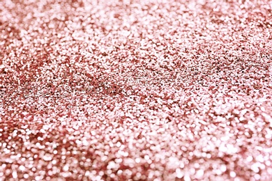 Texture of rose glitter fabric as background