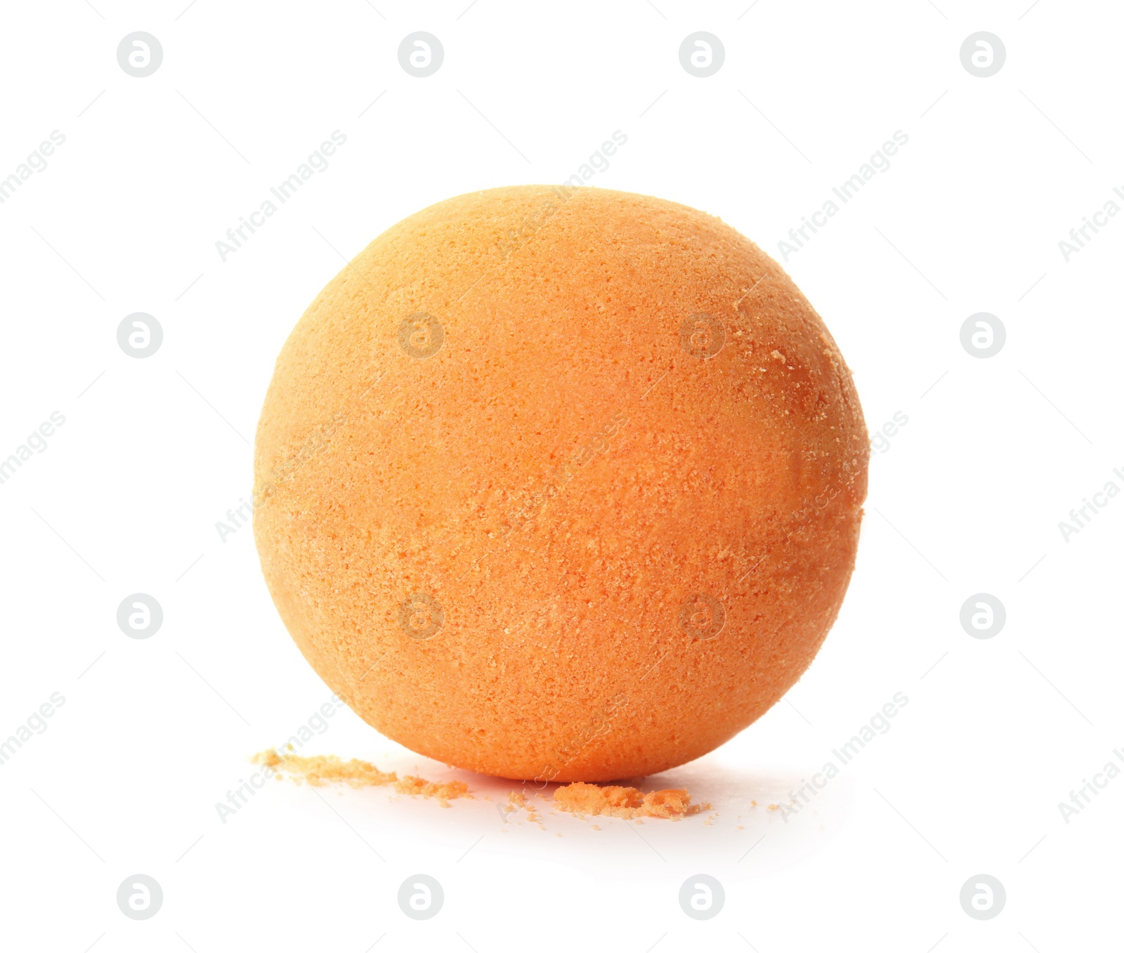 Photo of Bath bomb on white background. Spa product