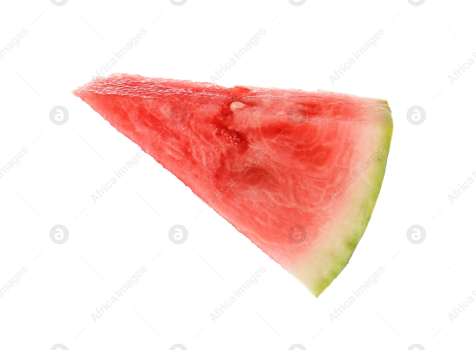 Photo of Slice of delicious ripe watermelon isolated on white