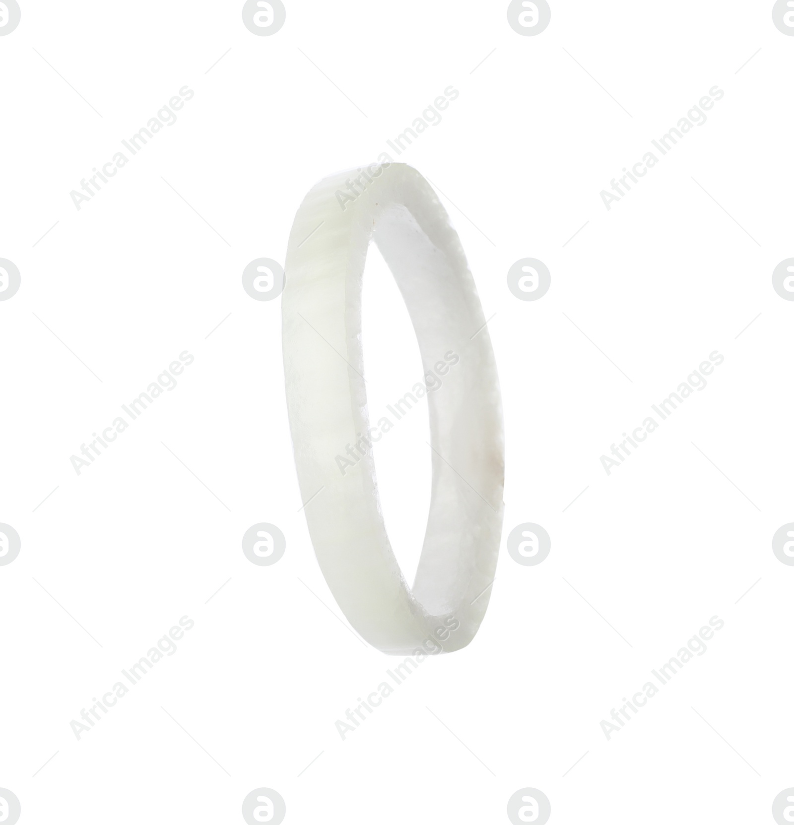 Photo of Ring of fresh ripe onion isolated on white