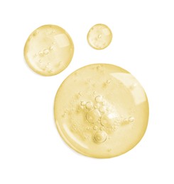 Image of Serum on white background, top view. Skin care product