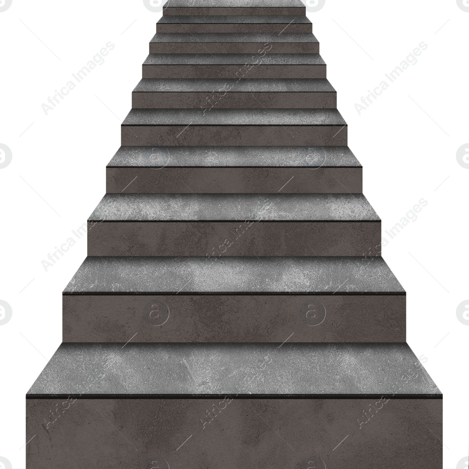 Image of Illustration of stairs on white background. Way to success