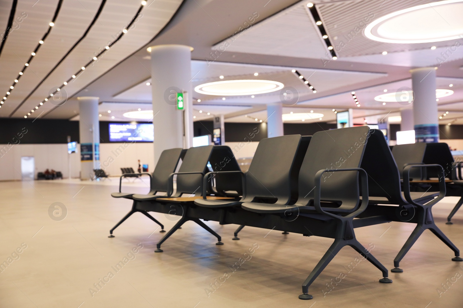 Photo of ISTANBUL, TURKEY - AUGUST 6, 2019: Empty seats in airport