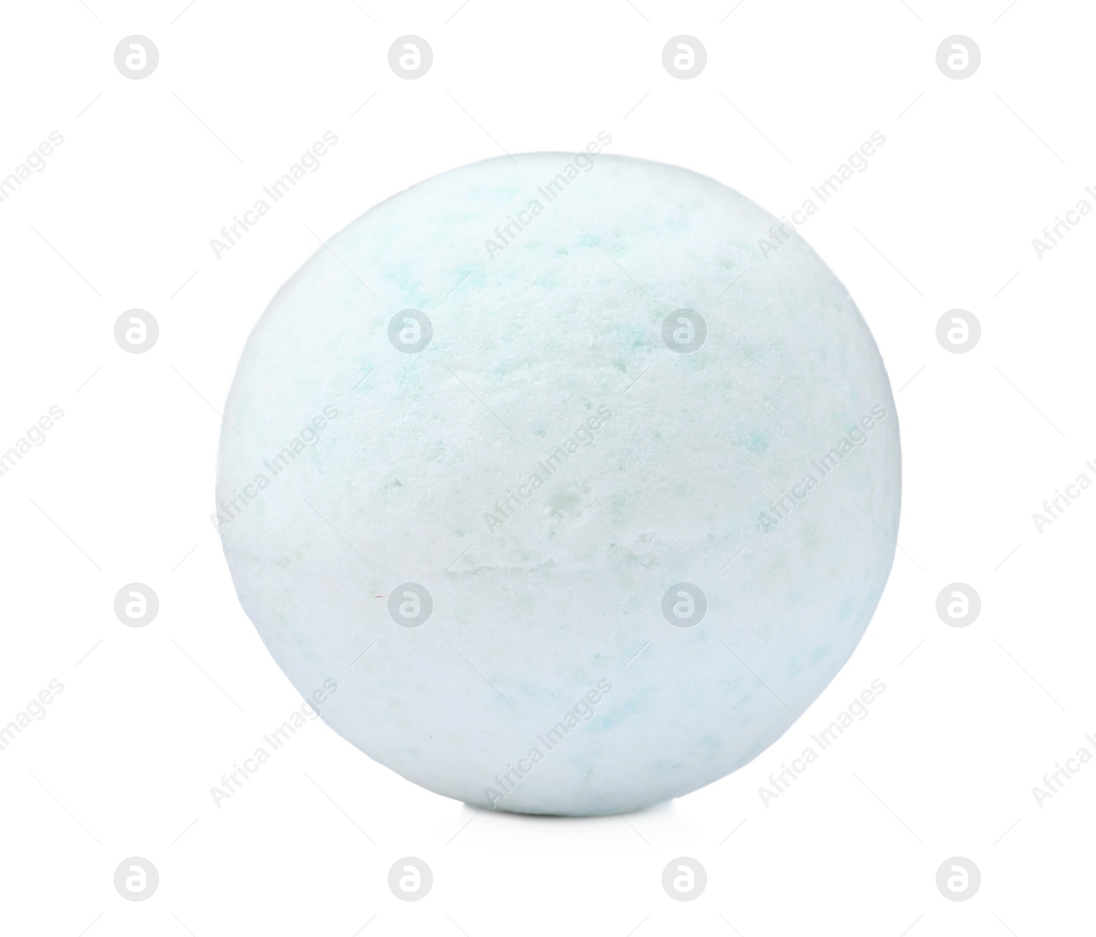 Photo of One colorful bath bomb isolated on white