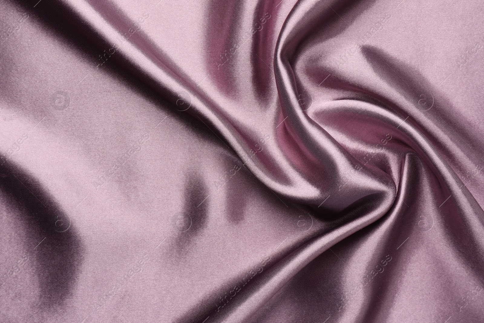 Photo of Texture of beautiful silk fabric as background, closeup