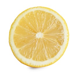 Photo of Half of fresh lemon isolated on white