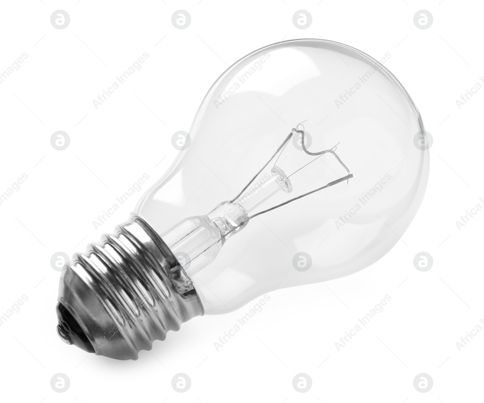 Photo of New modern light bulb isolated on white