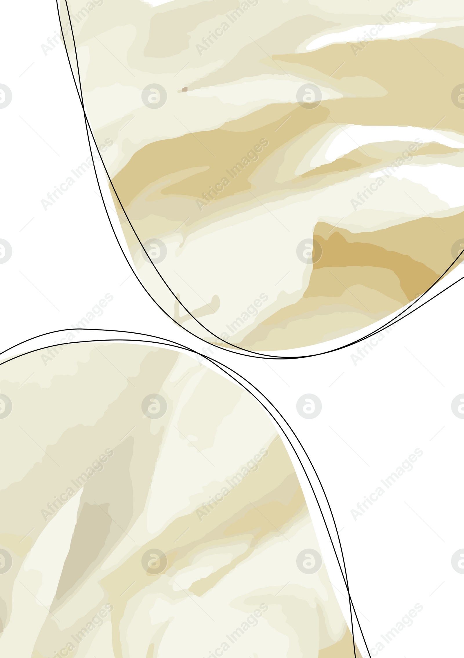 Illustration of Beautiful image of abstract shapes with marble pattern