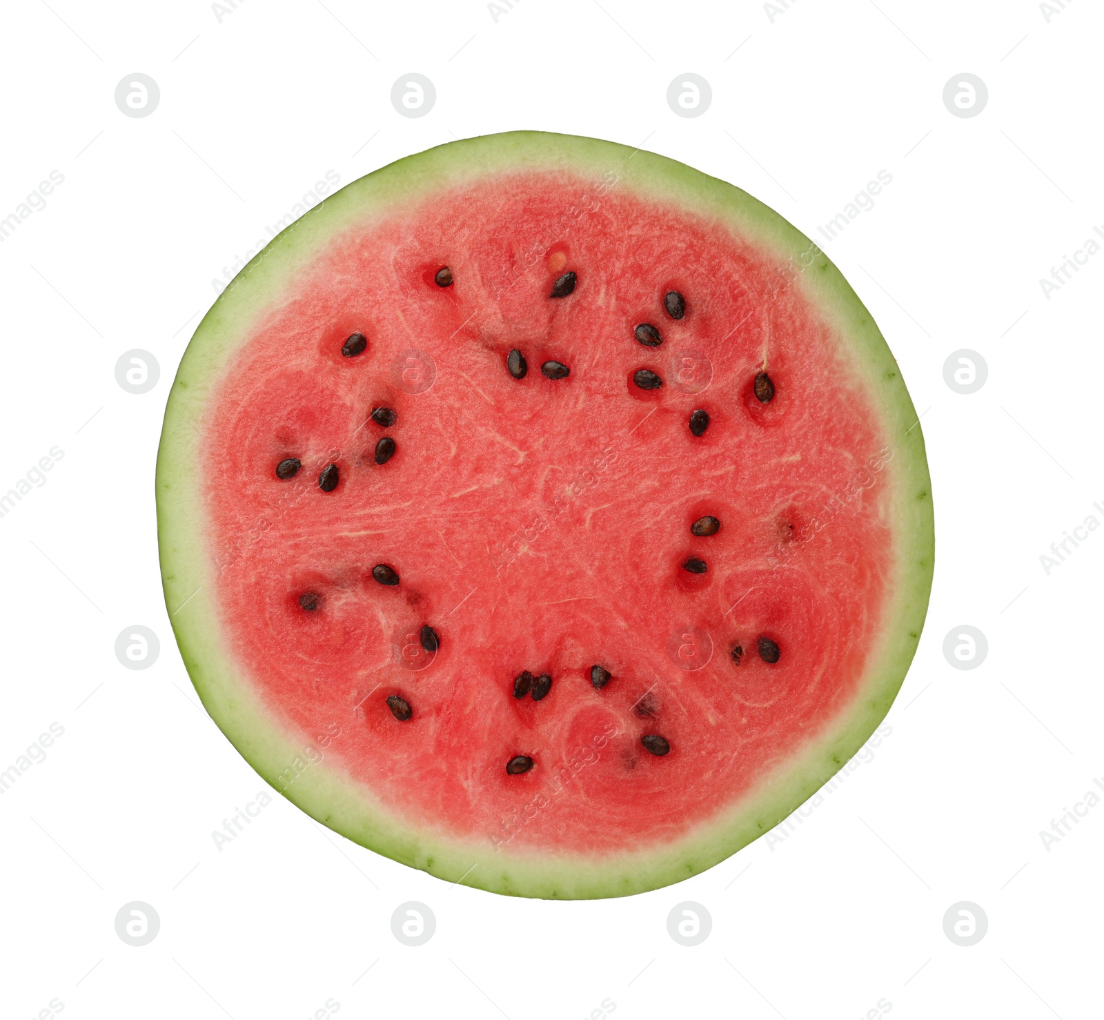 Photo of Slice of delicious ripe watermelon isolated on white