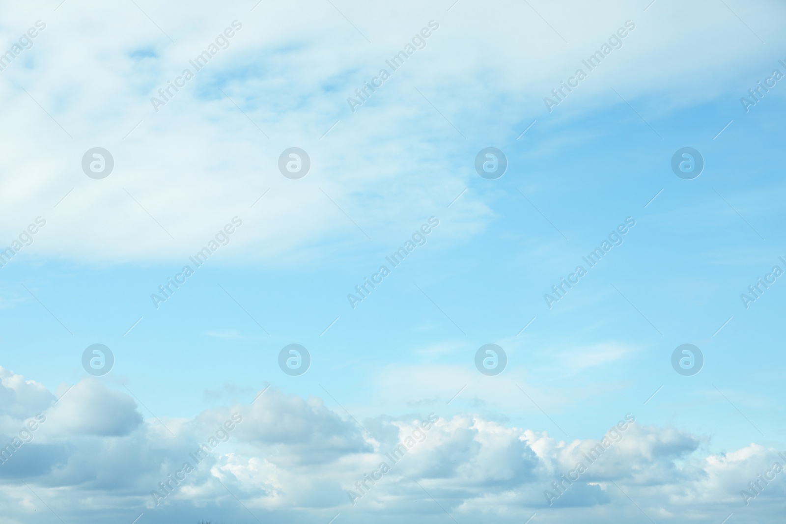 Photo of Beautiful blue sky with white clouds on sunny day