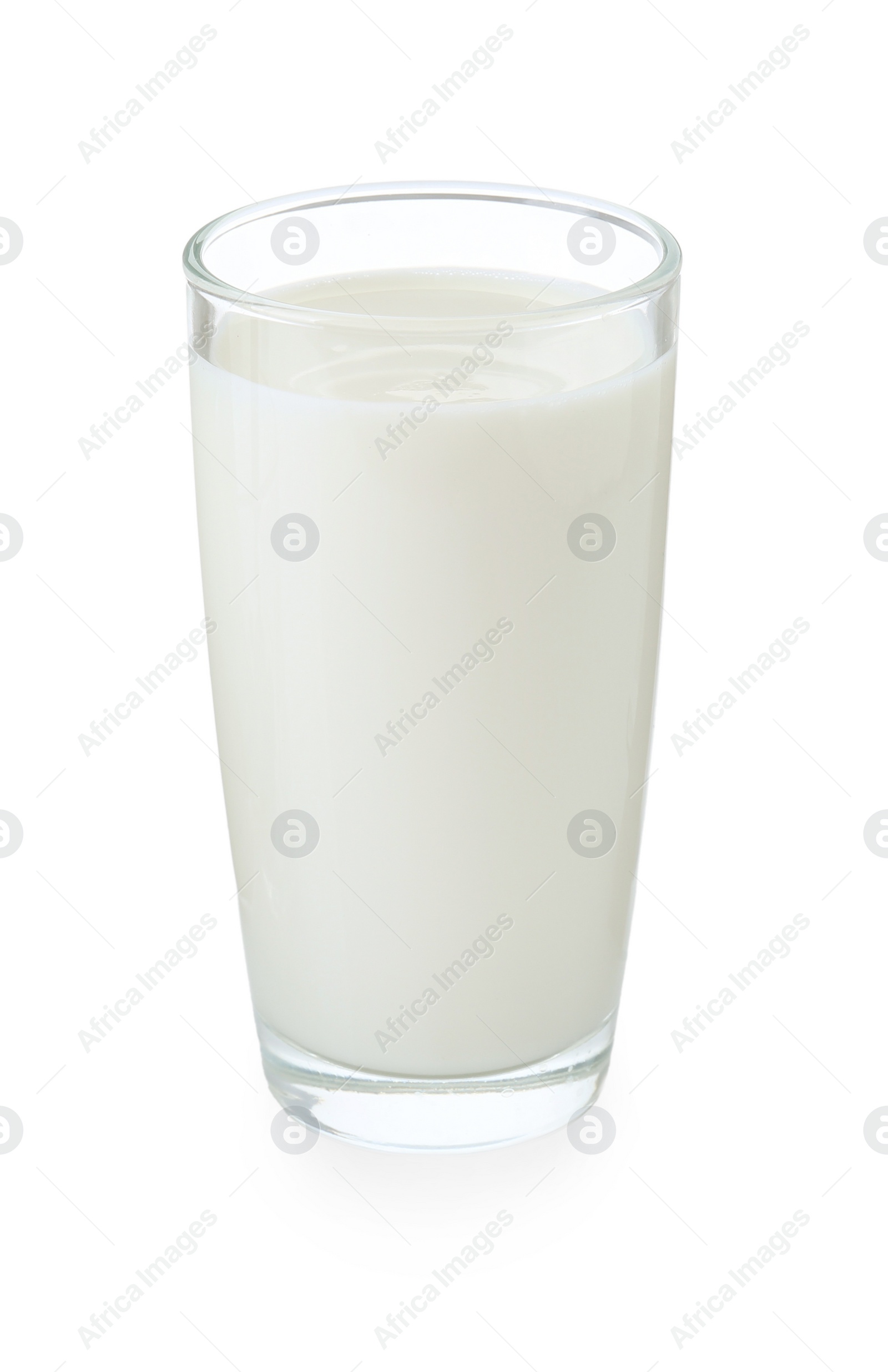 Photo of Glass of fresh milk isolated on white