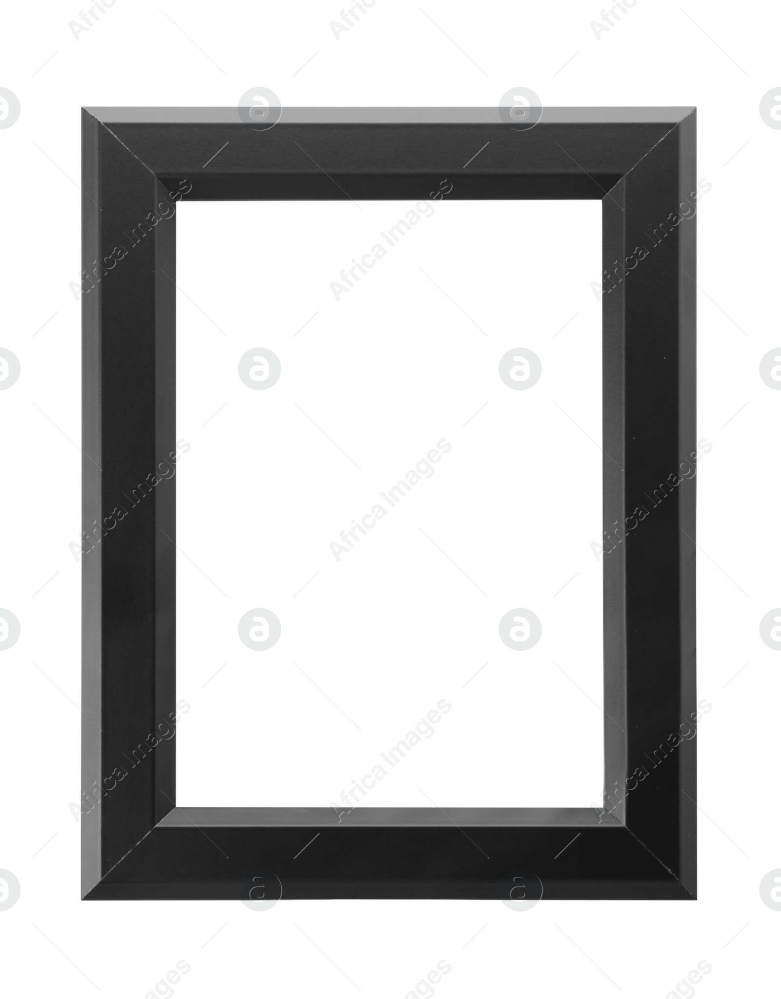 Image of Black frame isolated on white. For mirror, photo, picture, painting and others