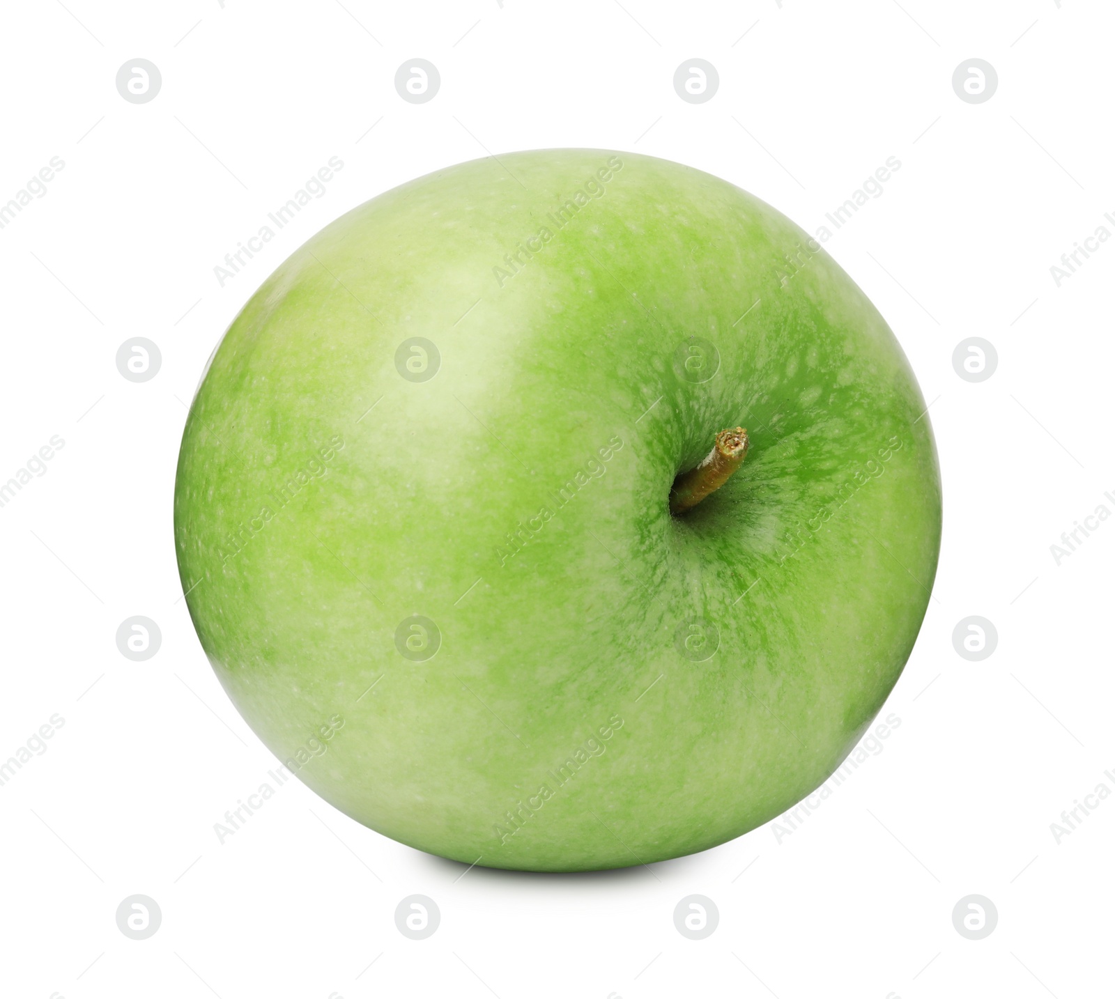 Photo of Whole ripe green apple isolated on white