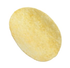 One tasty potato chip isolated on white