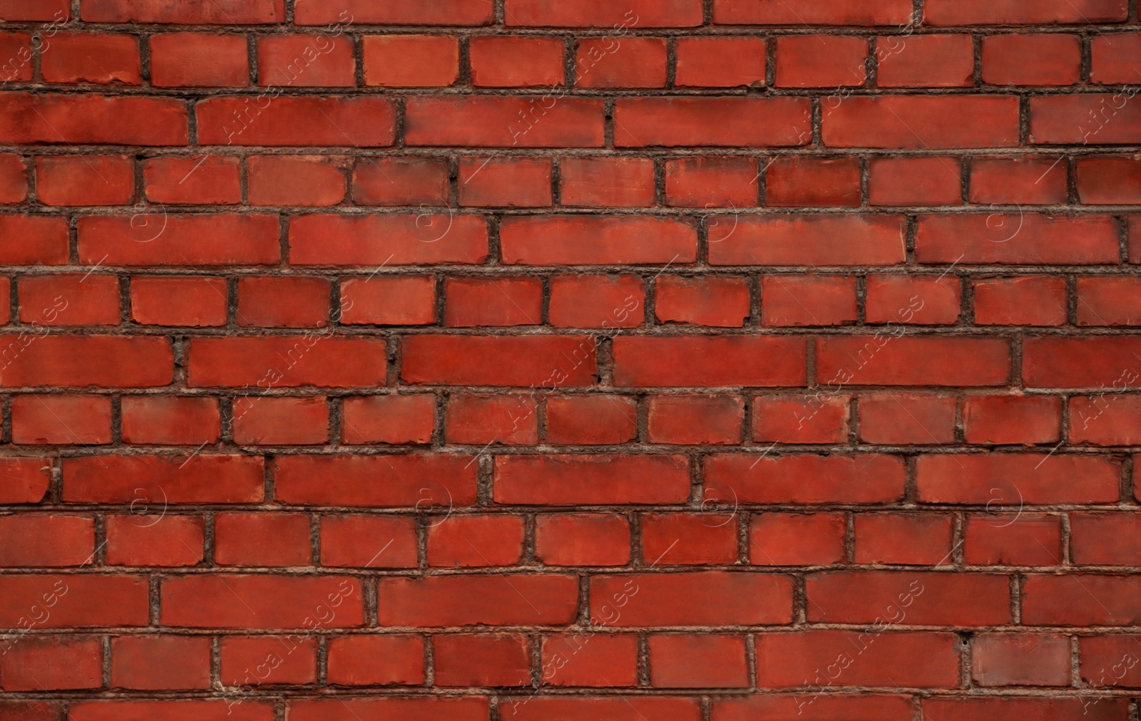 Photo of Texture of red brick wall as background