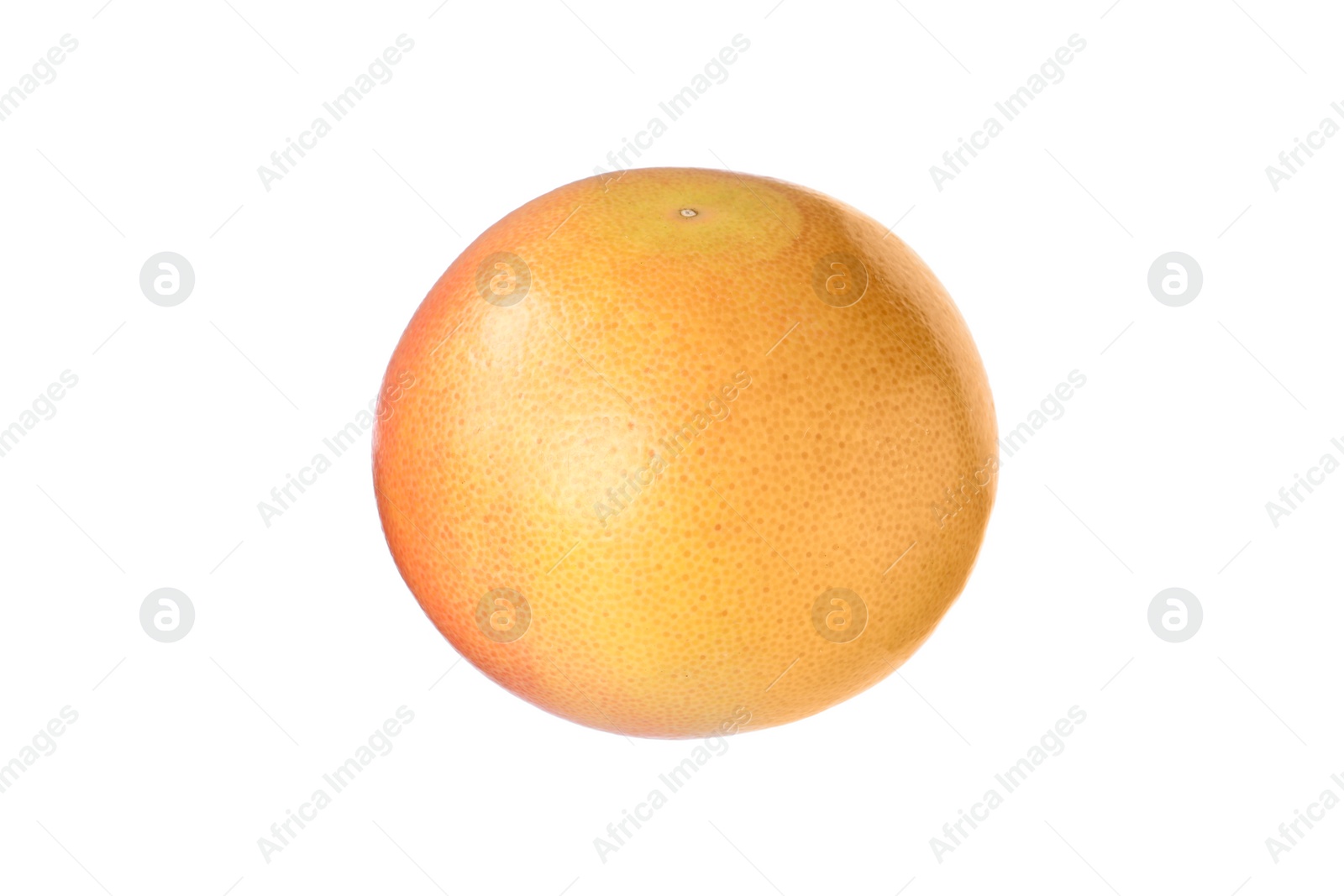 Photo of Citrus fruit. One fresh ripe grapefruit isolated on white