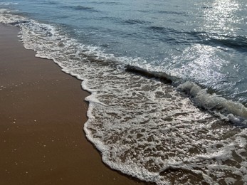 Photo of Beautiful view of sandy beach and sea