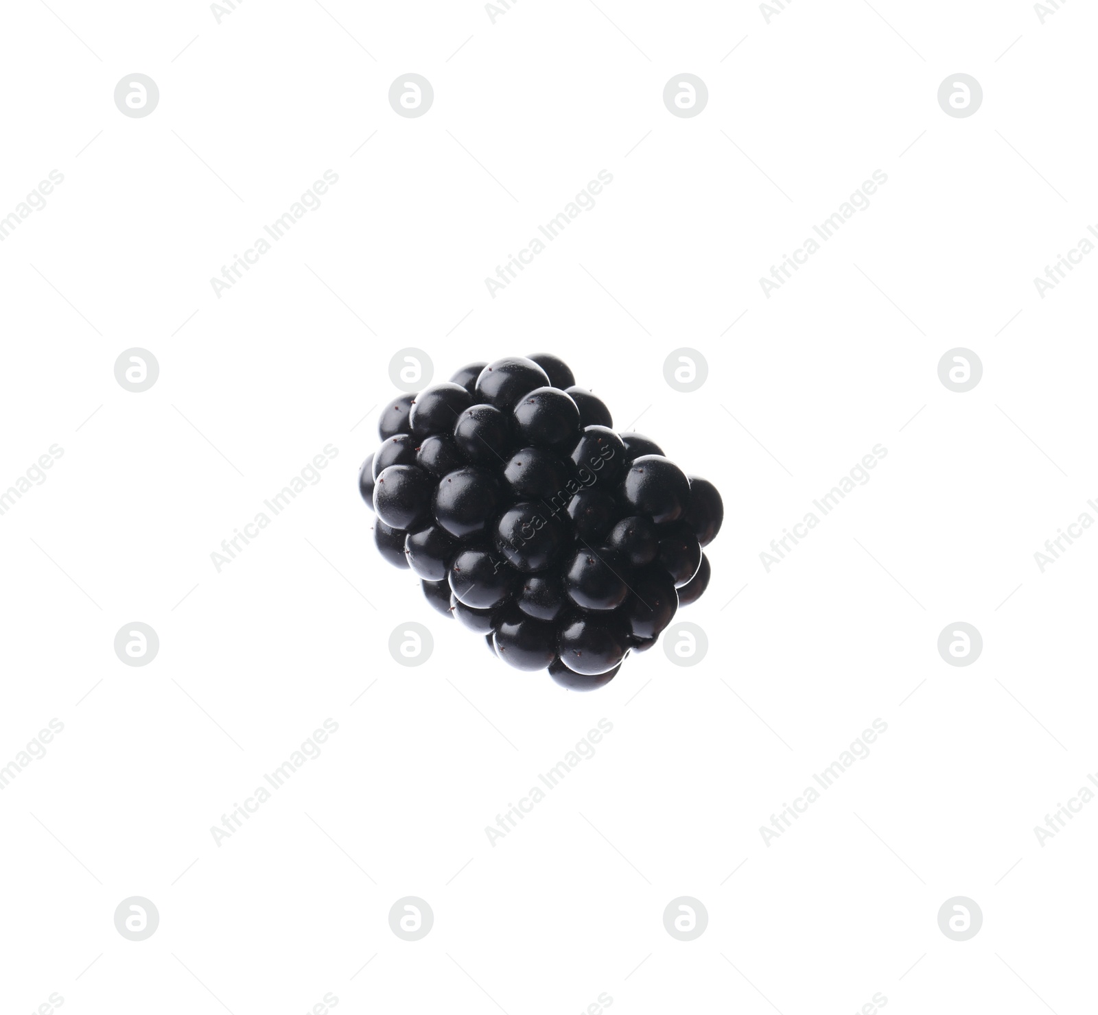 Photo of Tasty ripe juicy blackberry on white background