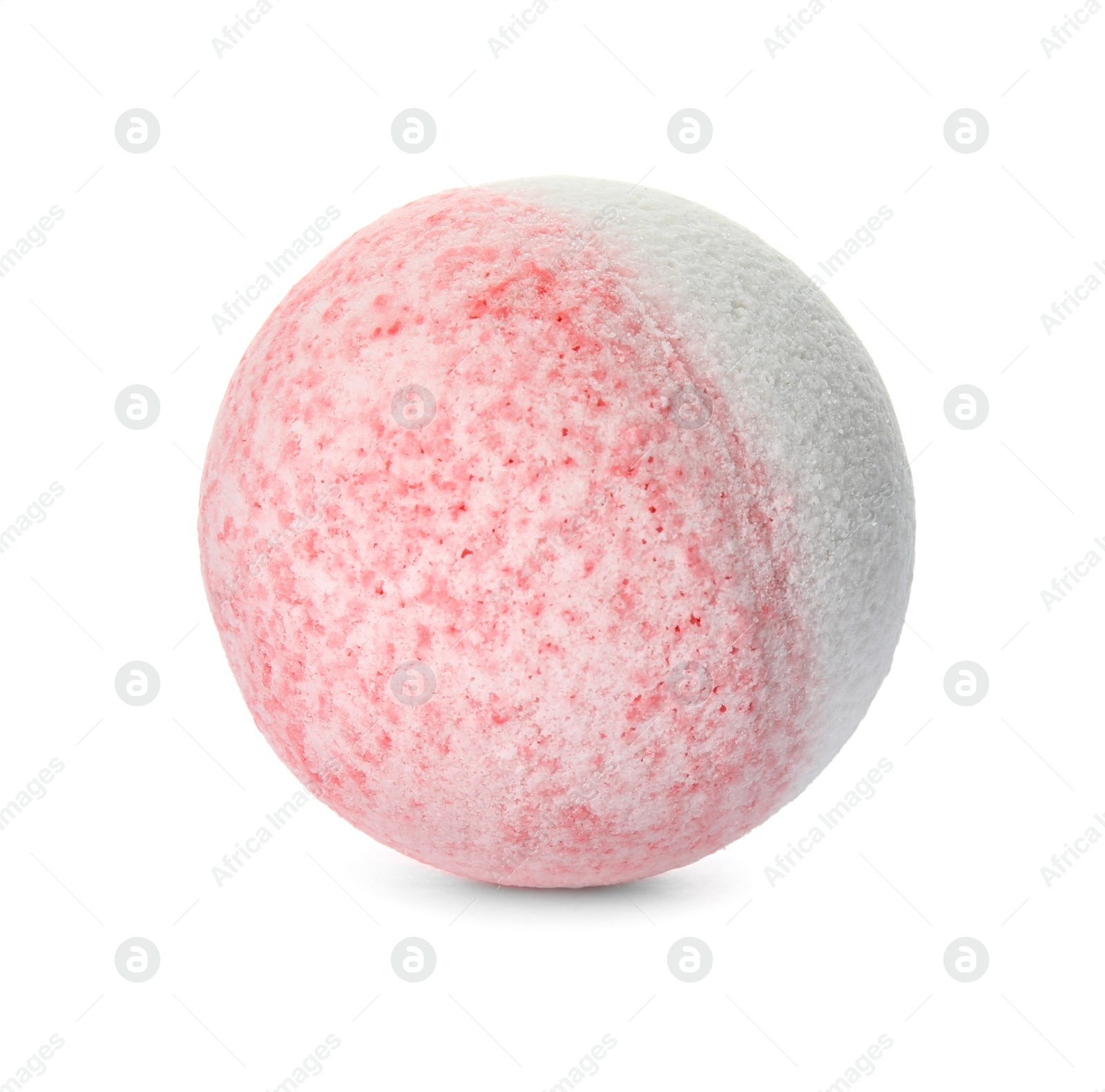 Photo of Bath bomb on white background. Spa product