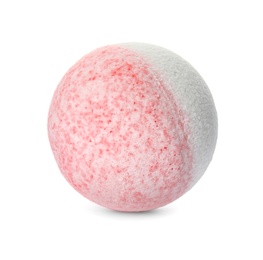 Photo of Bath bomb on white background. Spa product