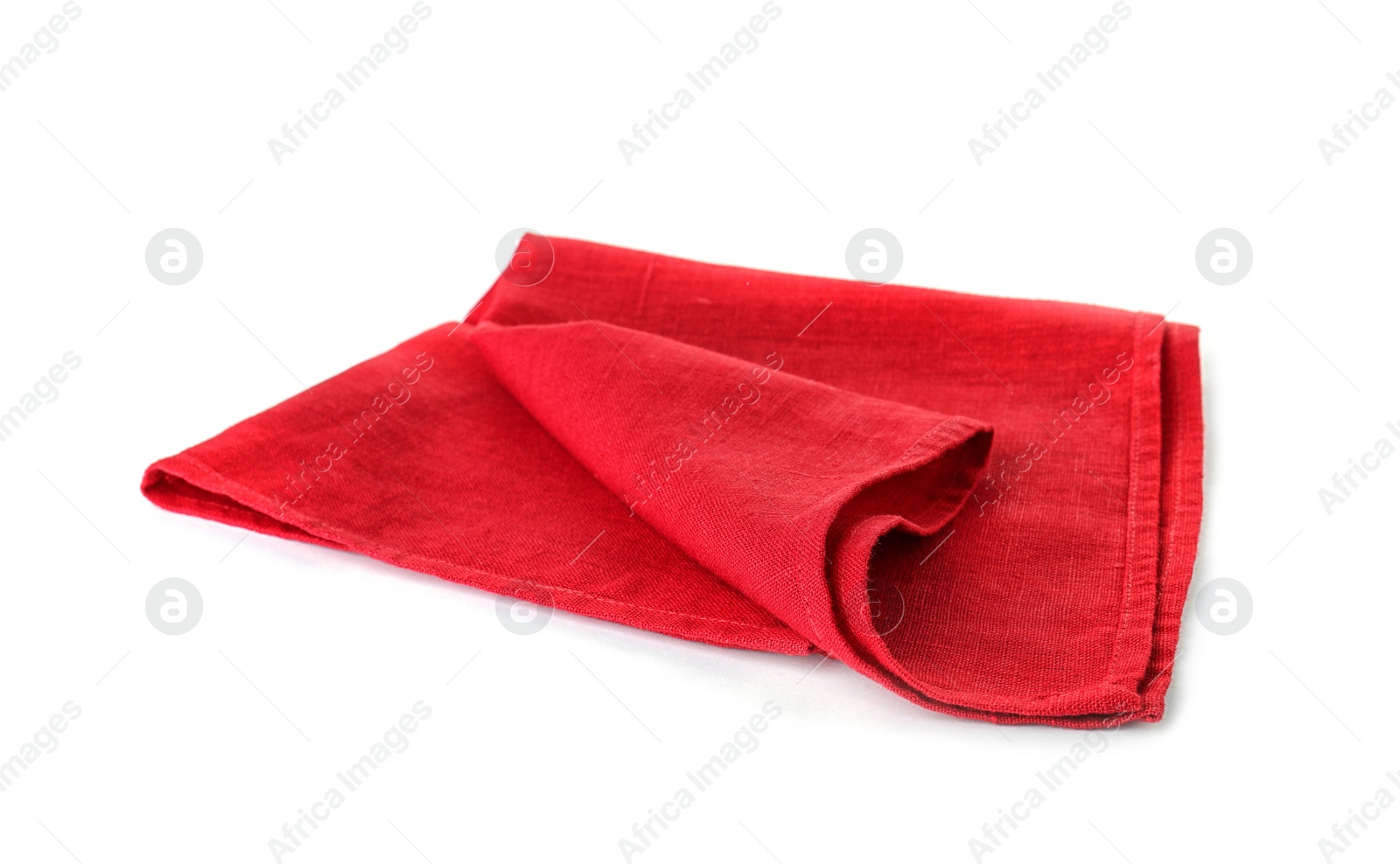 Photo of Fabric napkin for table setting on white background