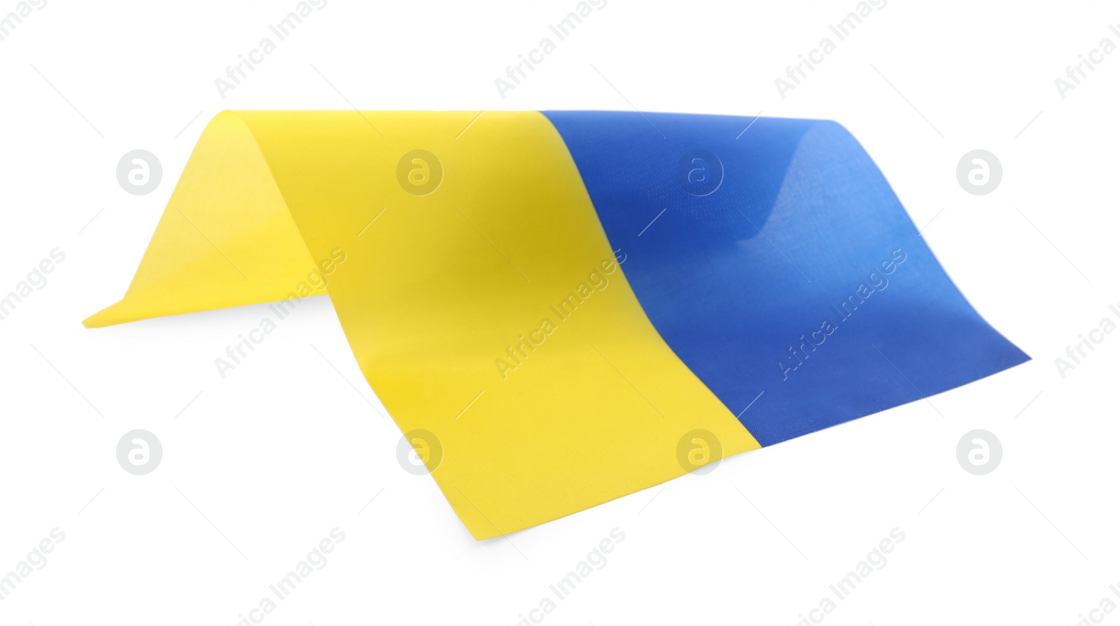 Photo of National flag of Ukraine isolated on white