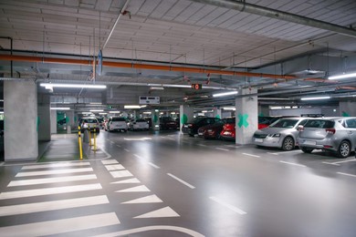 Photo of View of different cars in underground parking