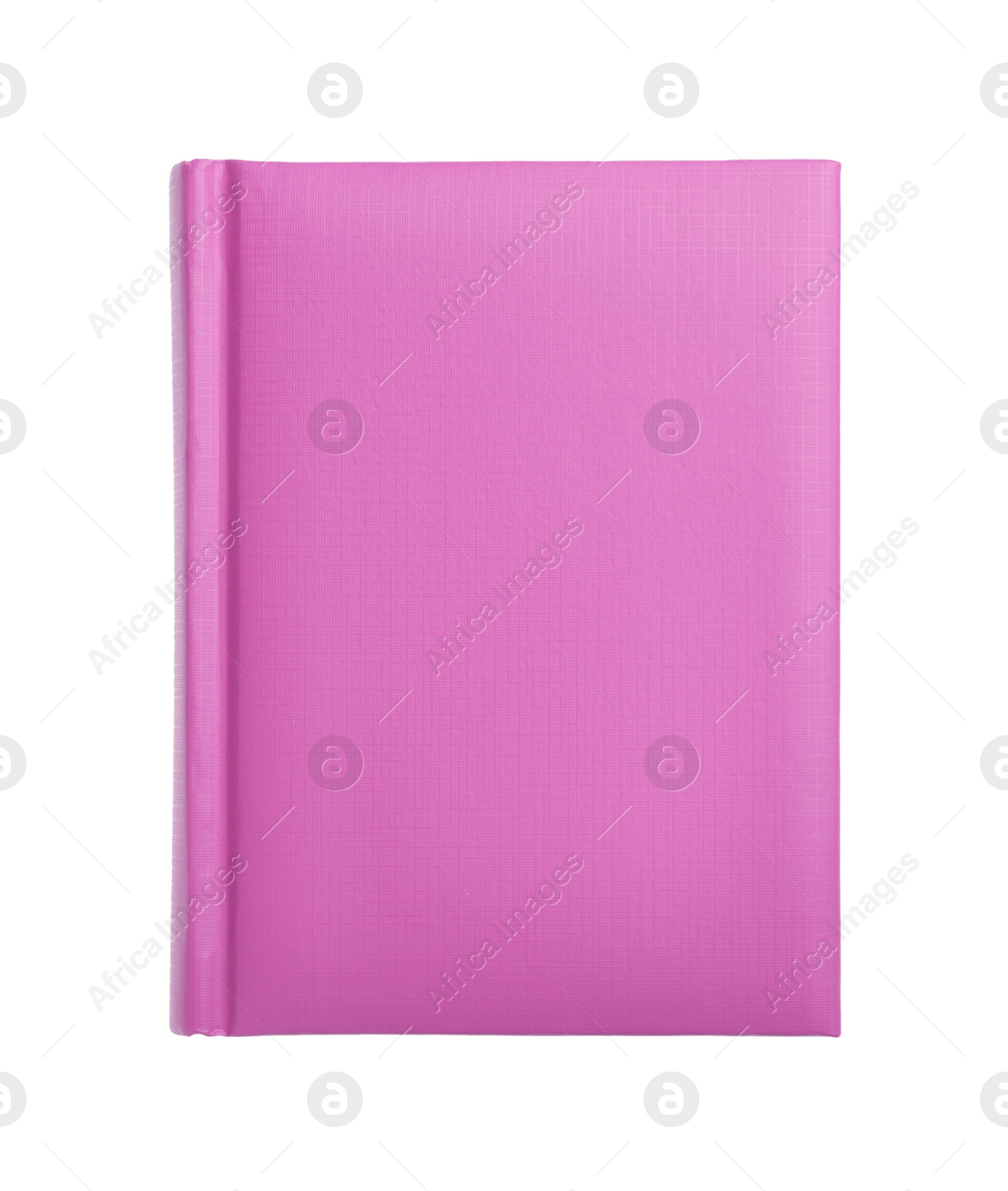Photo of Stylish notebook isolated on white, top view. School stationery