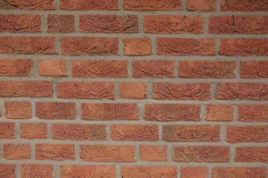 Texture of red brick wall as background