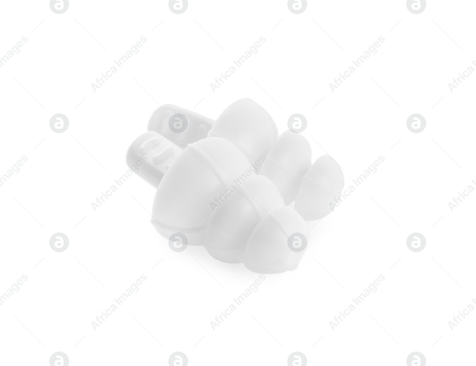 Photo of Pair of ear plugs isolated on white