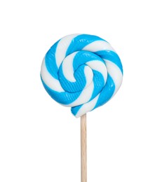 Stick with colorful lollipop swirl isolated on white