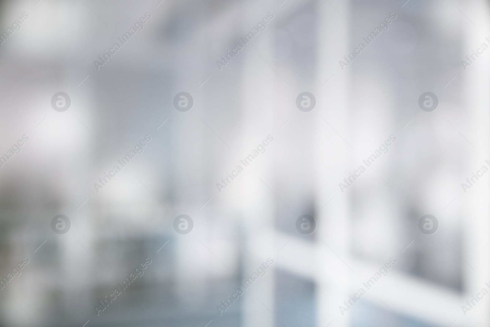 Image of Office interior. Blurred view of comfortable workspace