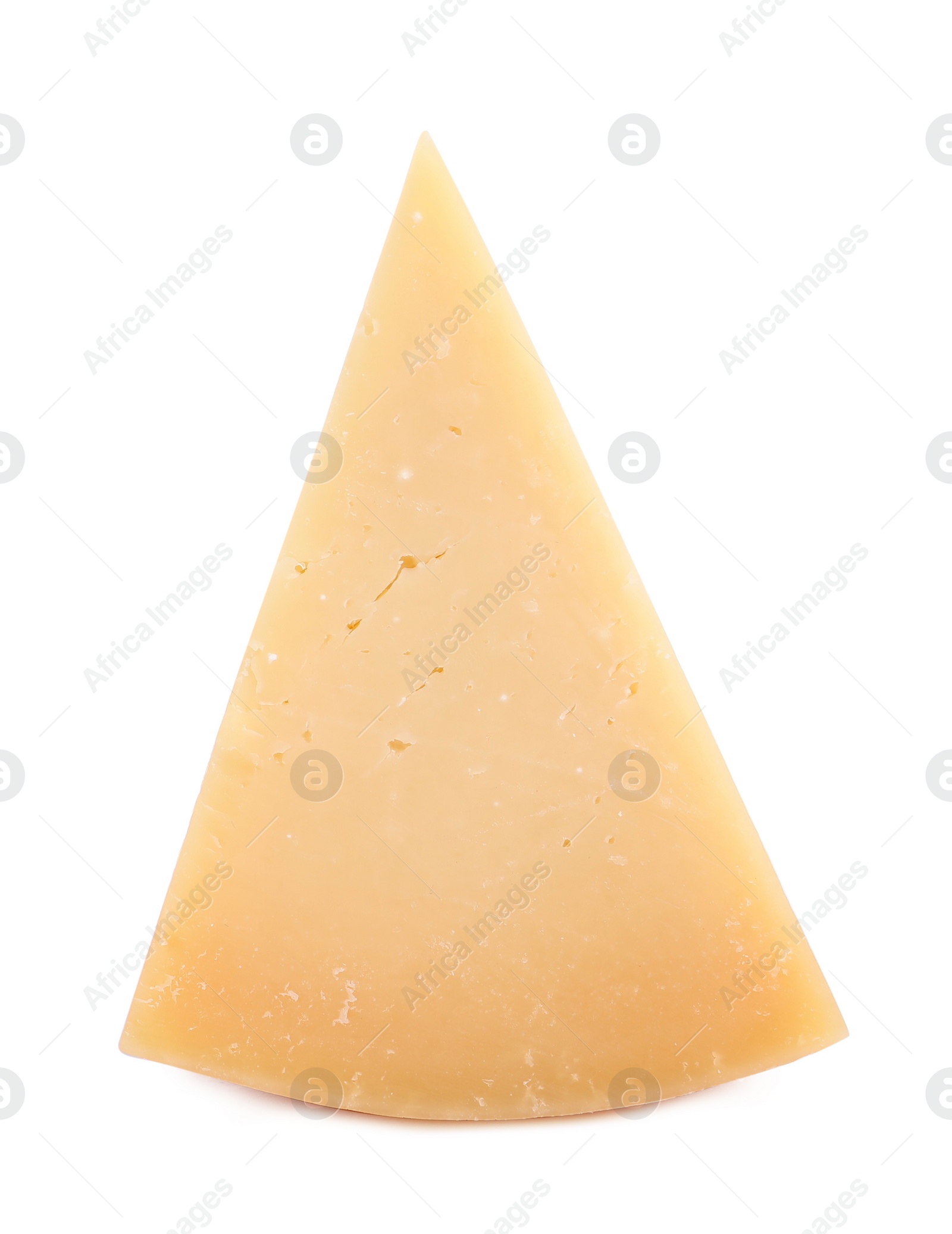 Photo of Piece of delicious parmesan cheese isolated on white