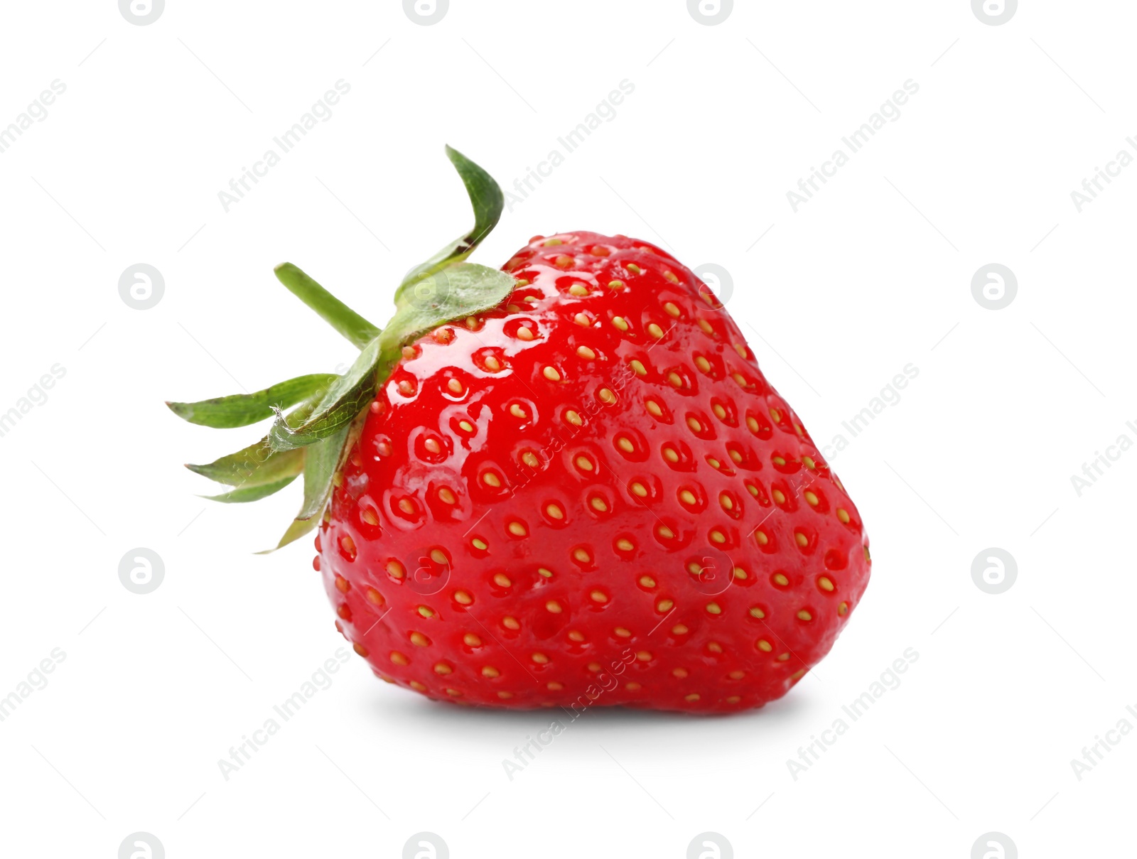 Photo of Delicious fresh ripe strawberry isolated on white