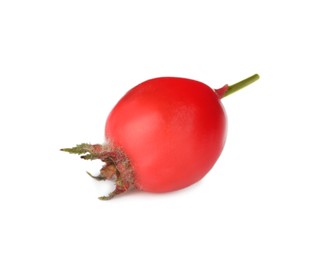Photo of Ripe rose hip berry isolated on white