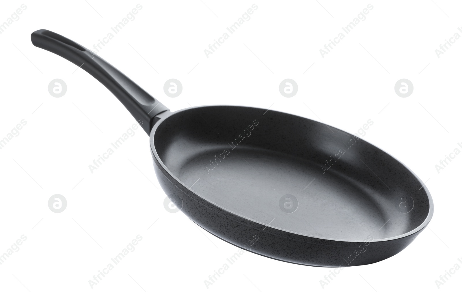 Photo of New non-stick frying pan isolated on white