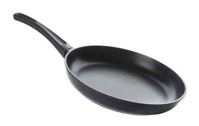 New non-stick frying pan isolated on white