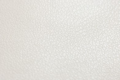 Beautiful white leather as background, closeup view