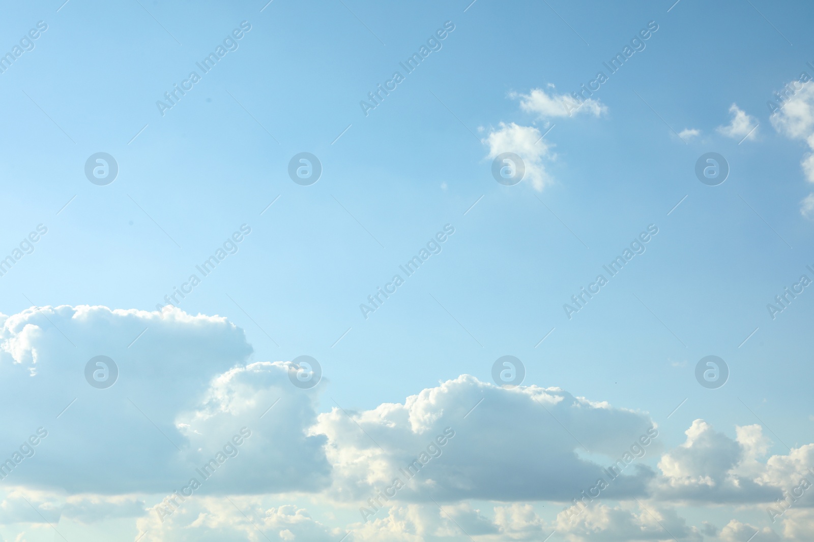 Photo of Picturesque view of blue sky with white clouds on sunny day