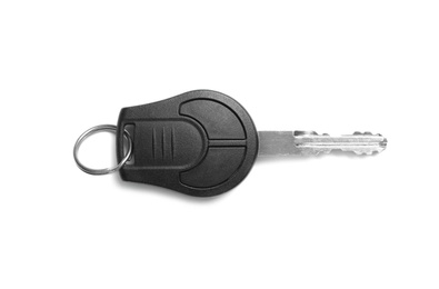 Car key isolated on white, top view