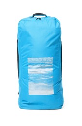Dry bag for stand up paddle boarding (SUP) isolated on white