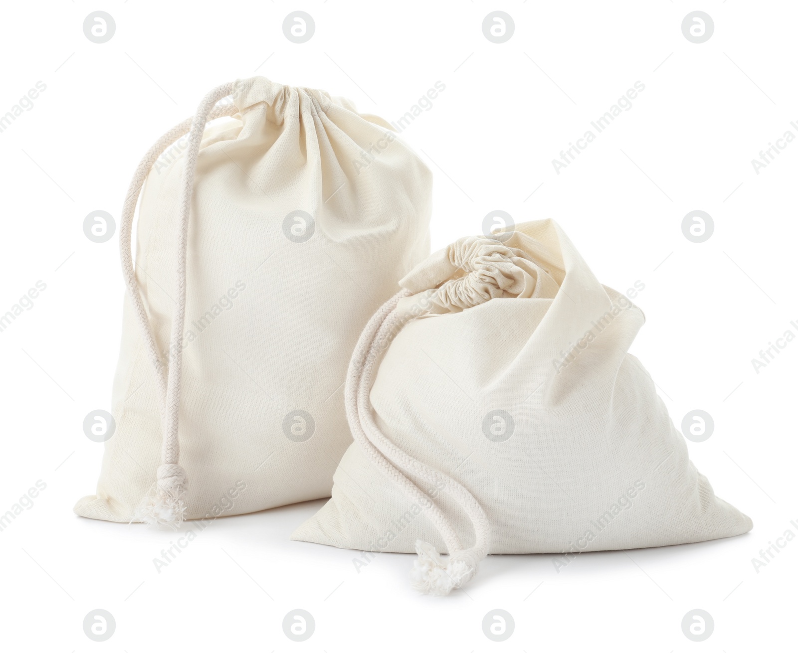 Photo of Full cotton eco bags isolated on white