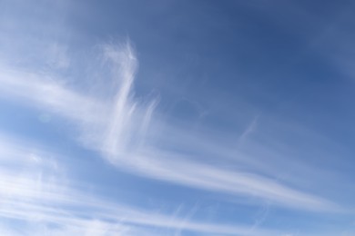 Photo of Beautiful fluffy white clouds in blue sky