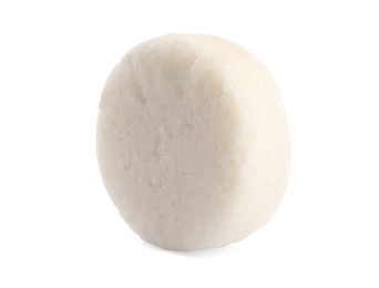 Photo of Solid shampoo bar isolated on white. Hair care