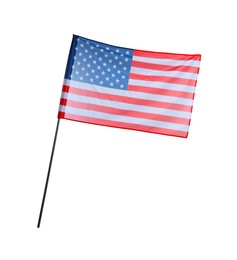 Flag of USA isolated on white. National symbol