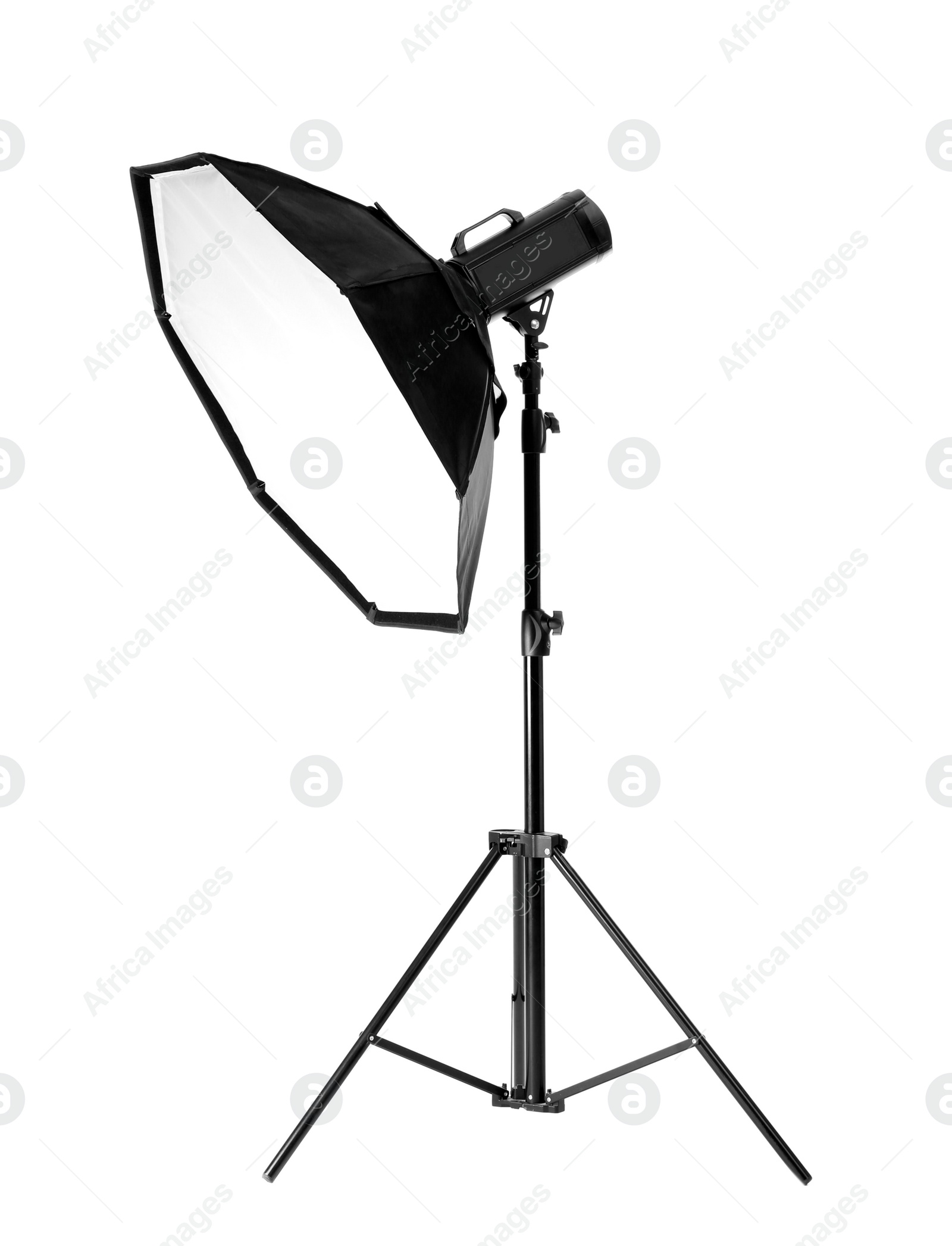 Photo of Studio lighting on white background. Food photography