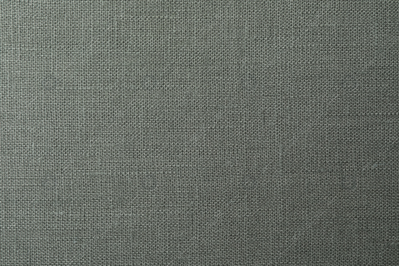 Photo of Texture of grey fabric as background, top view