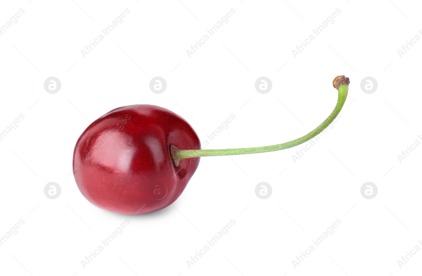 Photo of Delicious fresh ripe cherry isolated on white