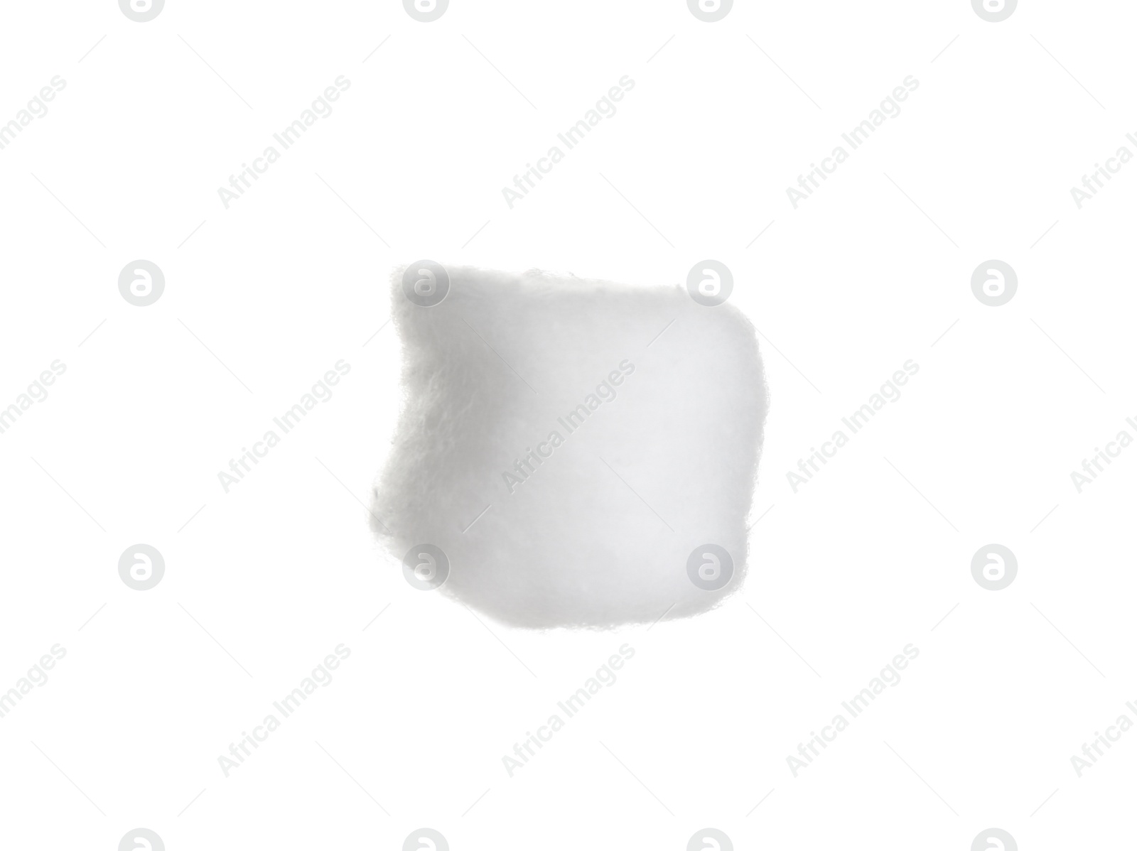 Photo of Ball of fluffy cotton on white background