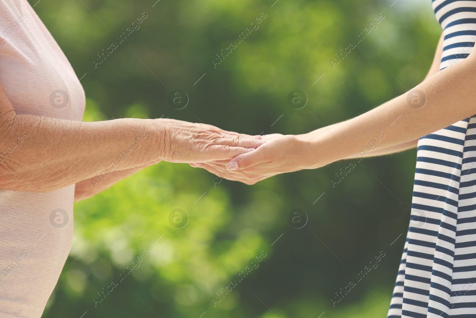 Photo of People, care and support. Giving helping hand concept